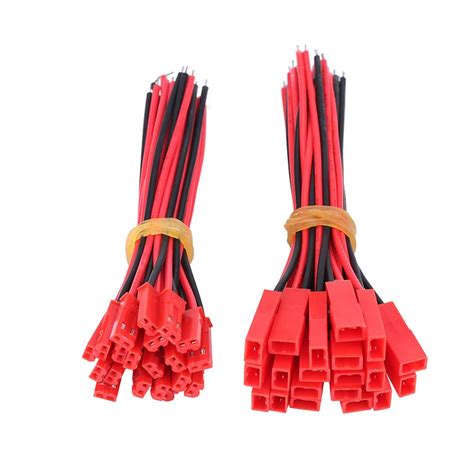 40pcsset Accessory 20pcs Jst Male Cables 20pcs Jst Female Cables