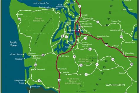 Maps Visit Seattle Visit Seattle Washington Map Centralia