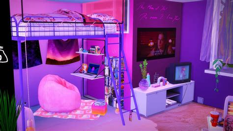 Aesthetic Room 👽 Cc Links 📥 Room Download Link Below The Sims 4