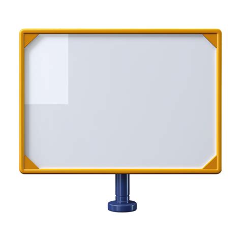 Ai Generated Blank Road Sign Board Isolated On Transparent Background