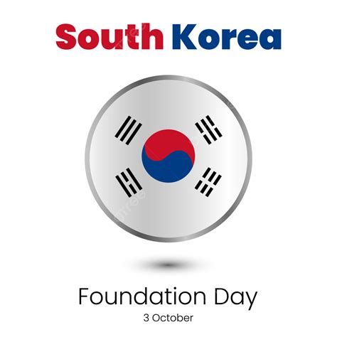 National Day Map Flag Korea Sticker Emblem Korea National Day