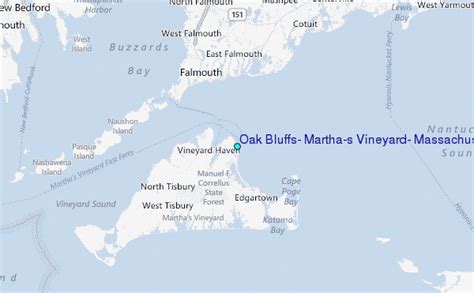 Oak Bluffs Marthas Vineyard Massachusetts Tide Station Location Guide