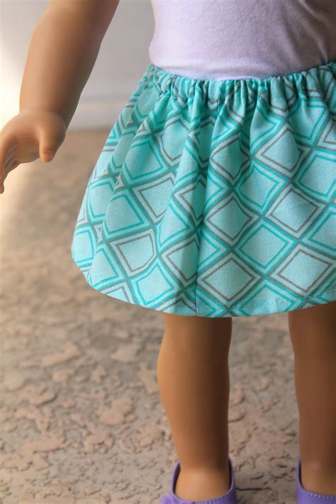Make This Stylish Skirt For Your American Girl Doll Skirt Tutorial