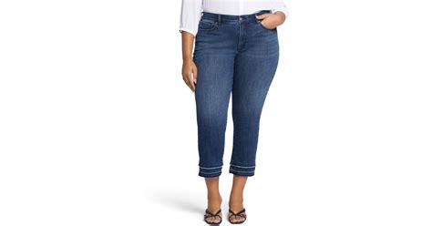 Nydj Plus Size Marilyn Straight Ankle Jeans In Blue Lyst