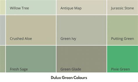 Dulux Green Colour Chart Dulux Green Paints Sleek Chic Interiors