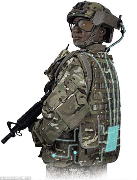 Soldiers Fitted With High Tech Vests And Augmented Reality Helmets
