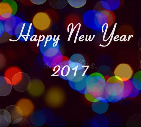 Happy New Year 2017 Card Stock Photo Image Of Vibrant 79508500