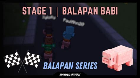Minecraft Balapan Babi Youtube