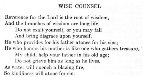 Wise Counsel: Selected verses from the Book of ben Sira for a Seliḥot ...
