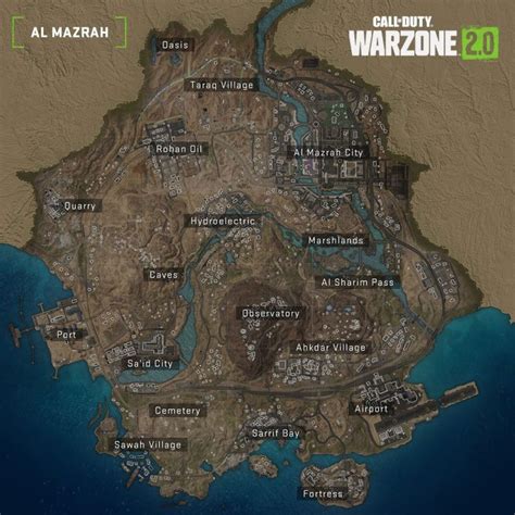 Mapa De Warzone 2 Y Todos Los Puntos De Interés Revelados