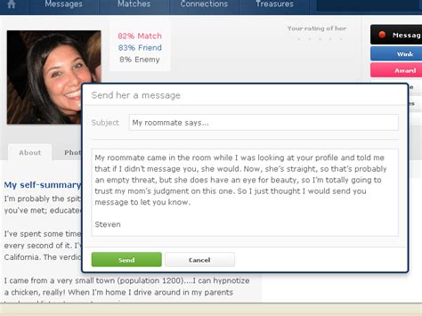 Message not to send first on a dating app #2. Best OkCupid First Messages Ever - SingleSteve