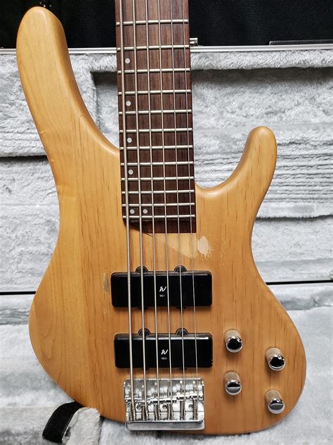 Washburn Xb 600 6 String Electric Bass Guitar Natural Reverb