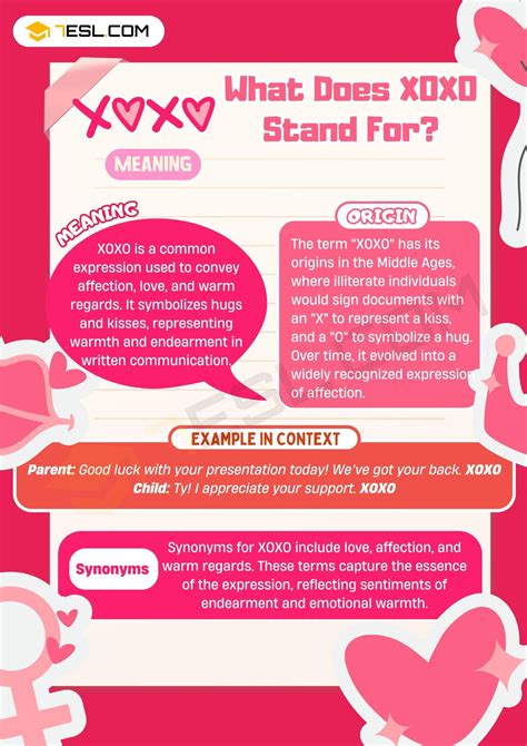 XOXO Meaning: What Does XOXO Mean? • 7ESL