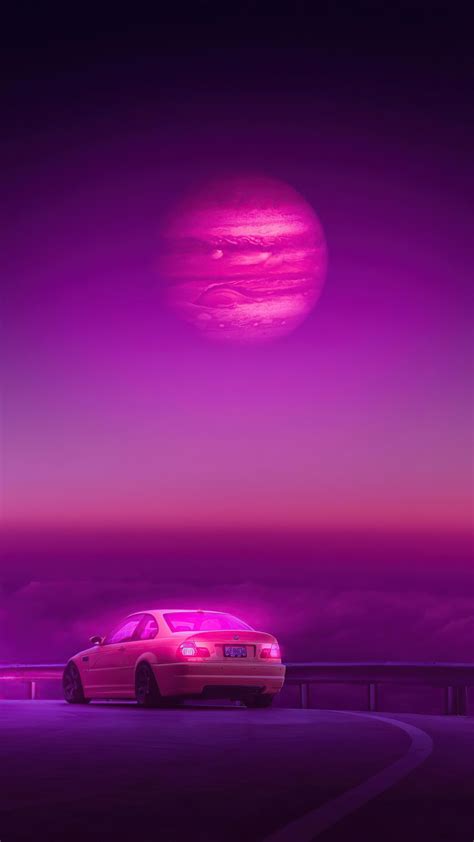 1080x1920 Bmw Outrun Synthwave Iphone 76s6 Plus Pixel Xl One Plus 3