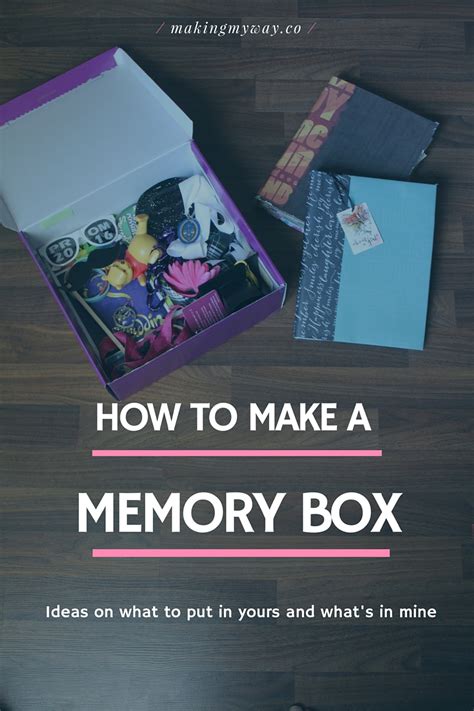 How To Make A Memory Box Whats In Mine And Ideas For Yours