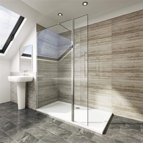 Elegant 1000mm Walk In Shower Screen 6mm Tougheded Safety Wet Room With