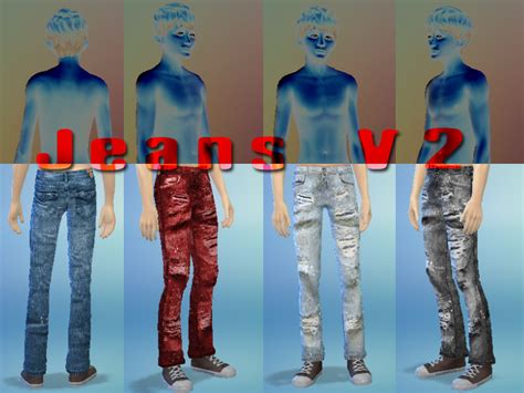 Mod The Sims 4 Jeans For Males The Ripped Edition
