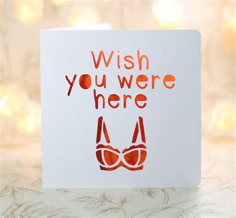 Wish You Were Here Sexy Birthday Card Sexy Missing You Etsy Canada