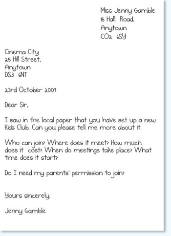 The last paragraph sums up the topic of your letter and asks the reader to reply. Formal Letter Writing For Class 7 - Letter