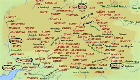 Surnames Charlton Collingwood Carr Englands North East