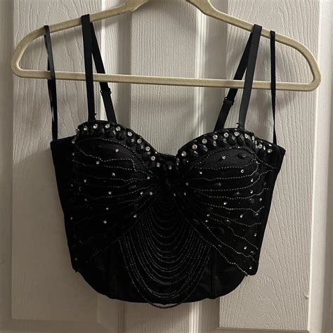 Windsor gems/ rein-stone bustier. Worn once to watch... - Depop
