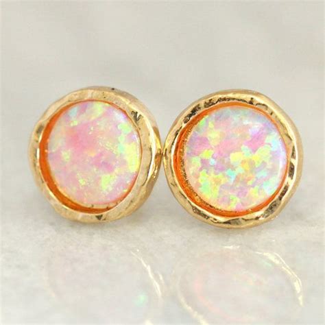 Opal Earrings Opal Studs Earrings Opal Earrings Jewelry Studs