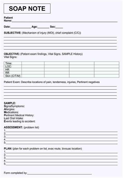 Nurses Notes Template 10 Free Pdf Printables Printablee