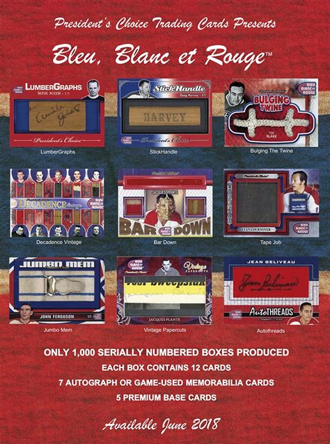 (ap) — in a year when sports and trading card collecting has set records and sold out of stores, four athletes known by a single name top the list of most popular cards, joined by. PRESIDENT'S CHOICE BLEU BLANC ET ROUGE HOCKEY BOX - Breakaway Sports Cards