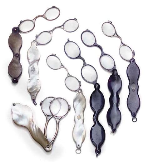seven georgian scissors adams type spectacles