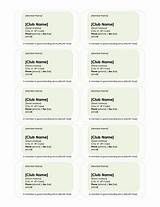 Photos of Business Cards 10 Per Page Template