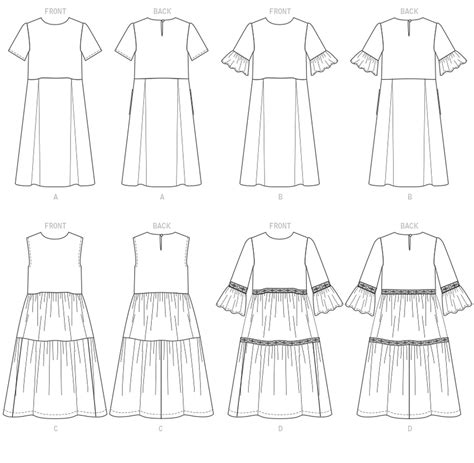 This Mccalls Sewing Pattern Offers Instructions For A Womens Dress