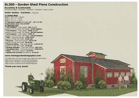 Home Garden Plans Sl300 Garden Shed Plans Construction 0920