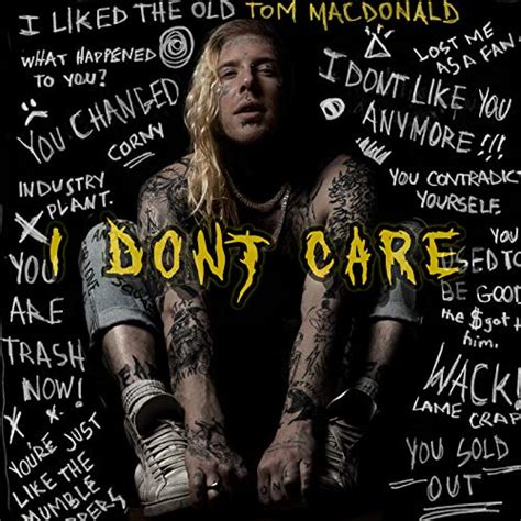I Don T Care By Tom MacDonald On Amazon Music Unlimited