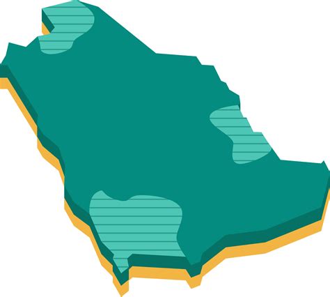 D Map Of Saudi Arabia Png
