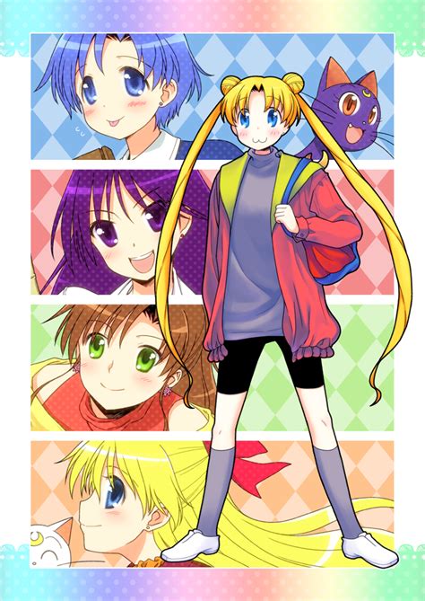 Kurosu Tsugutoshi Aino Minako Artemis Sailor Moon Hino Rei Kino