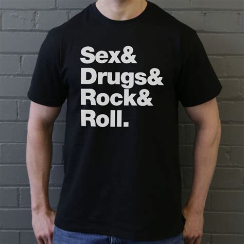 Sex Drugs Rock Roll T Shirt RedMolotov