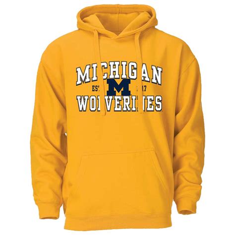 Michigan Wolverines Heritage Hoodie Gold