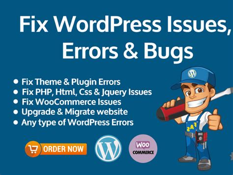 Fix WordPress Website Bug Issues Plugin Fixes Error Fix Upwork