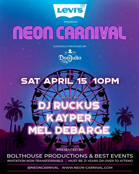 Neon Carnival 2023 Zocha Group Events And Experiences