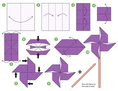 Pinwheel Origami Scheme Tutorial Moving Model Origami For Kids Step