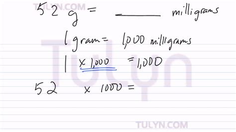 Micrograms to milligrams conversion table. Conversion of Metric Units: Grams to Milligrams - YouTube