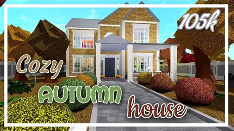 Cozy Autumn House 105k Bloxburg Roblox Youtube