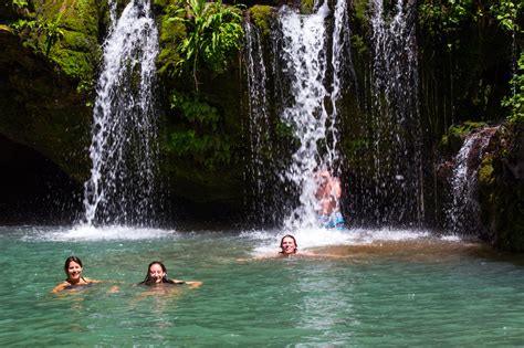 Swimming In Ngare Ndare Waterfallmassive Fun Waterfall Outdoor