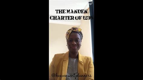 The Manden Charter Of 1236 The Worlds 1st Constitution Youtube