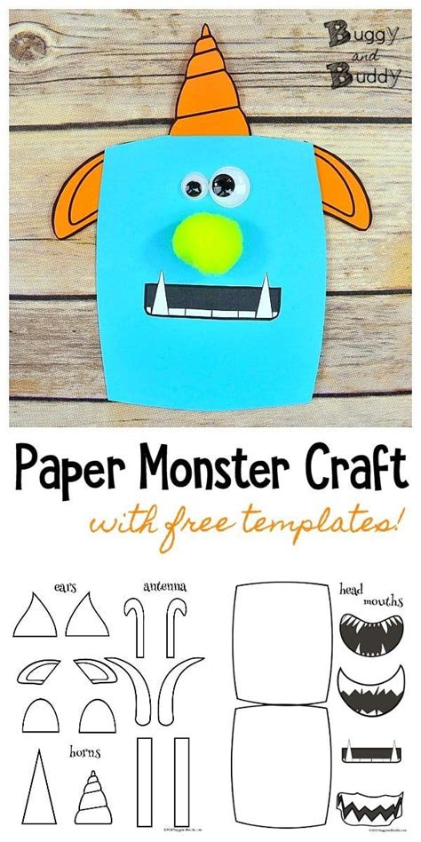 1the content of this publication is not discussed in this thesis. Paper Monster Craft for Kids | Funny crafts for kids, Hand ...