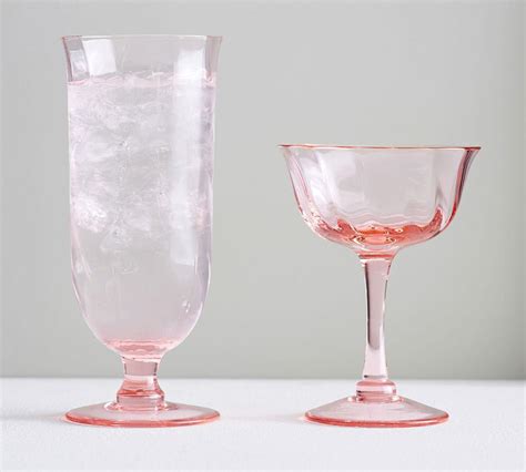 Monique Lhuillier Clare Swirl Iced Tea Glass Set Of 4 Pottery Barn Au