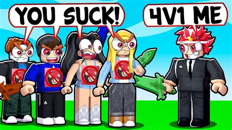 I Met Toxic Haters And V D Them Roblox Bedwars Youtube