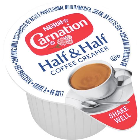 Nestle Carnation Half And Half Coffee Creamer Singles Creamers