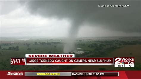 Large Tornado Filmed By Drone In Sulphur