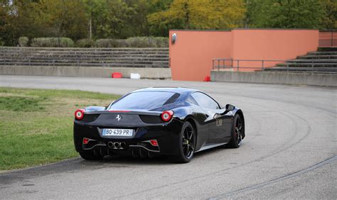 Black Ferrari 458 Italia All Pyrenees · France Spain Andorra